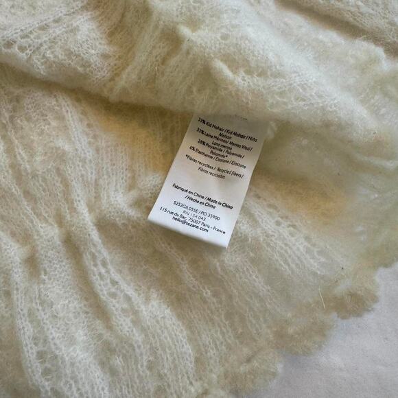Sezane beautiful cream and white cardigan - Picture 4 of 6